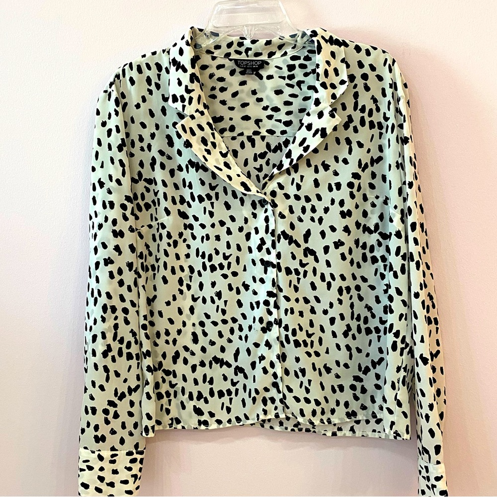 Topshop Dalmatian Print Top